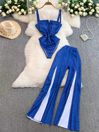 Jessica Summer Two Piece Denim Set