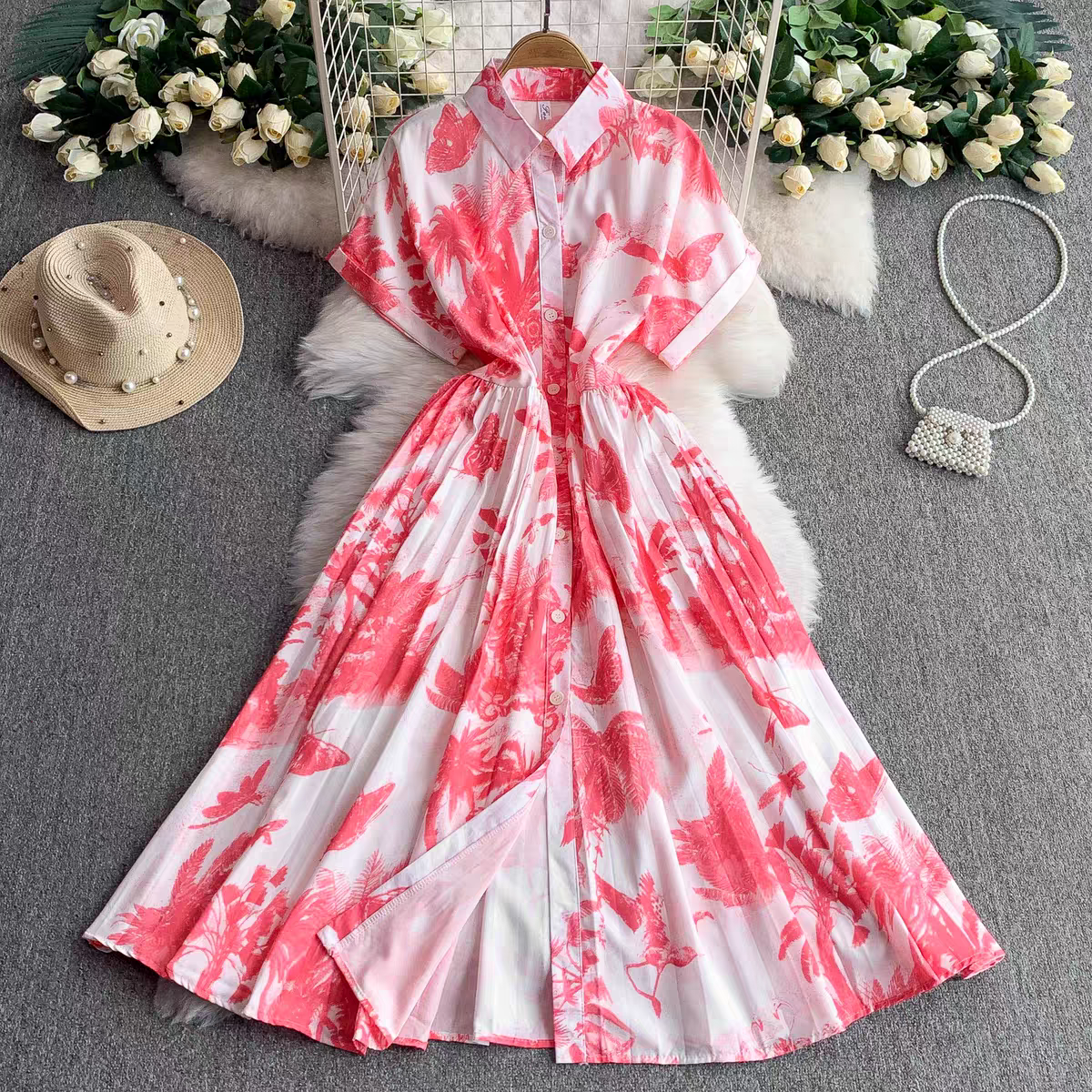 Kate Summer Retro Printed Dress - 24th Spoke
