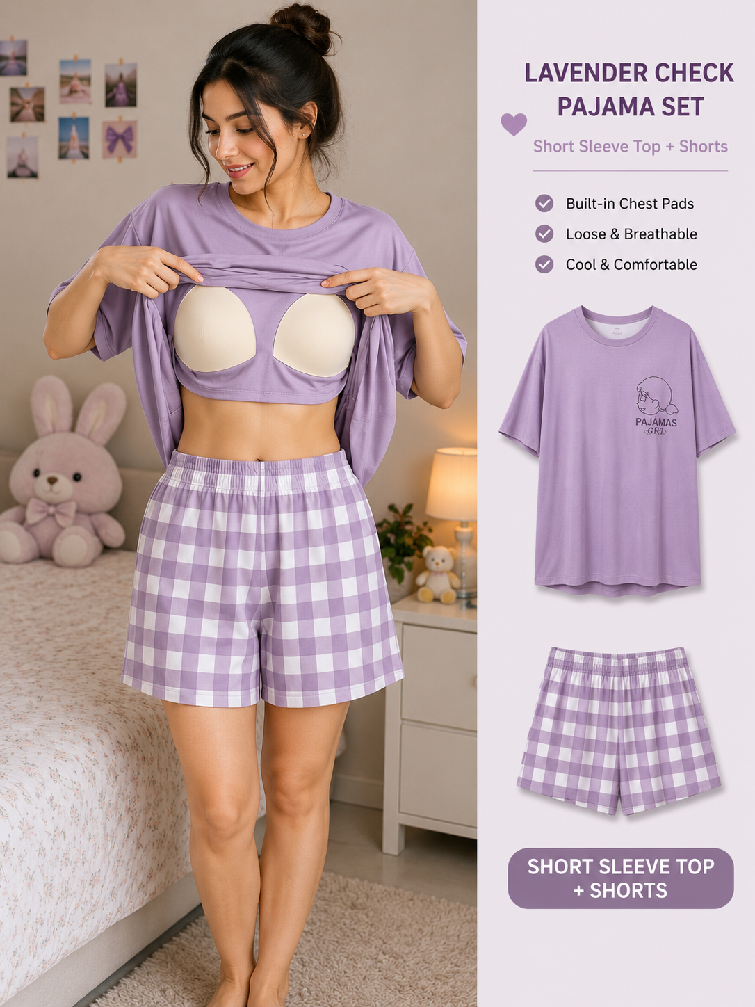 Zendaya Summer Padded Cotton Set