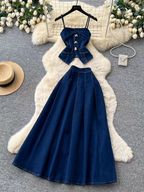 Ginnifer Summer Denim Set