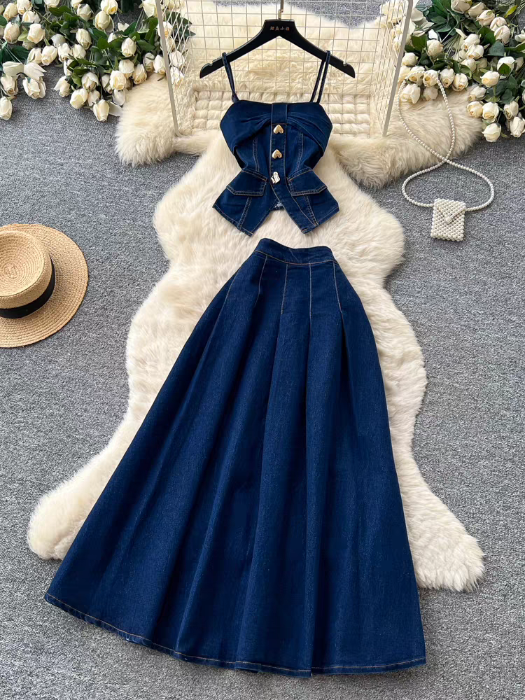 Ginnifer Summer Denim Set