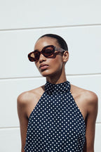 Mouni Polka Dot Dress With Belt 24th Spoke