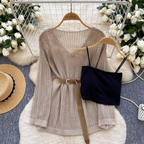 Amber Summer Beach Vacation Two Piece Top