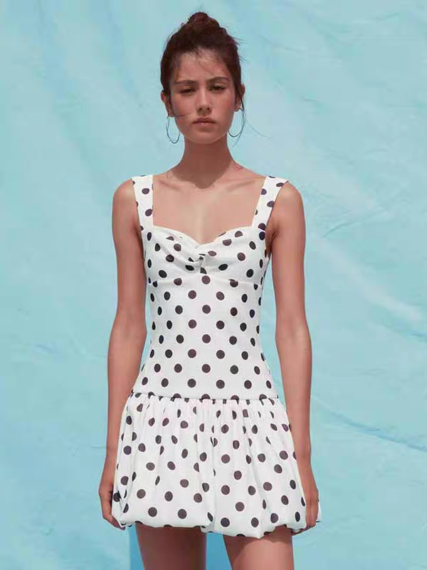 Rachel Summer Polka Dot Dress - 24th Spoke