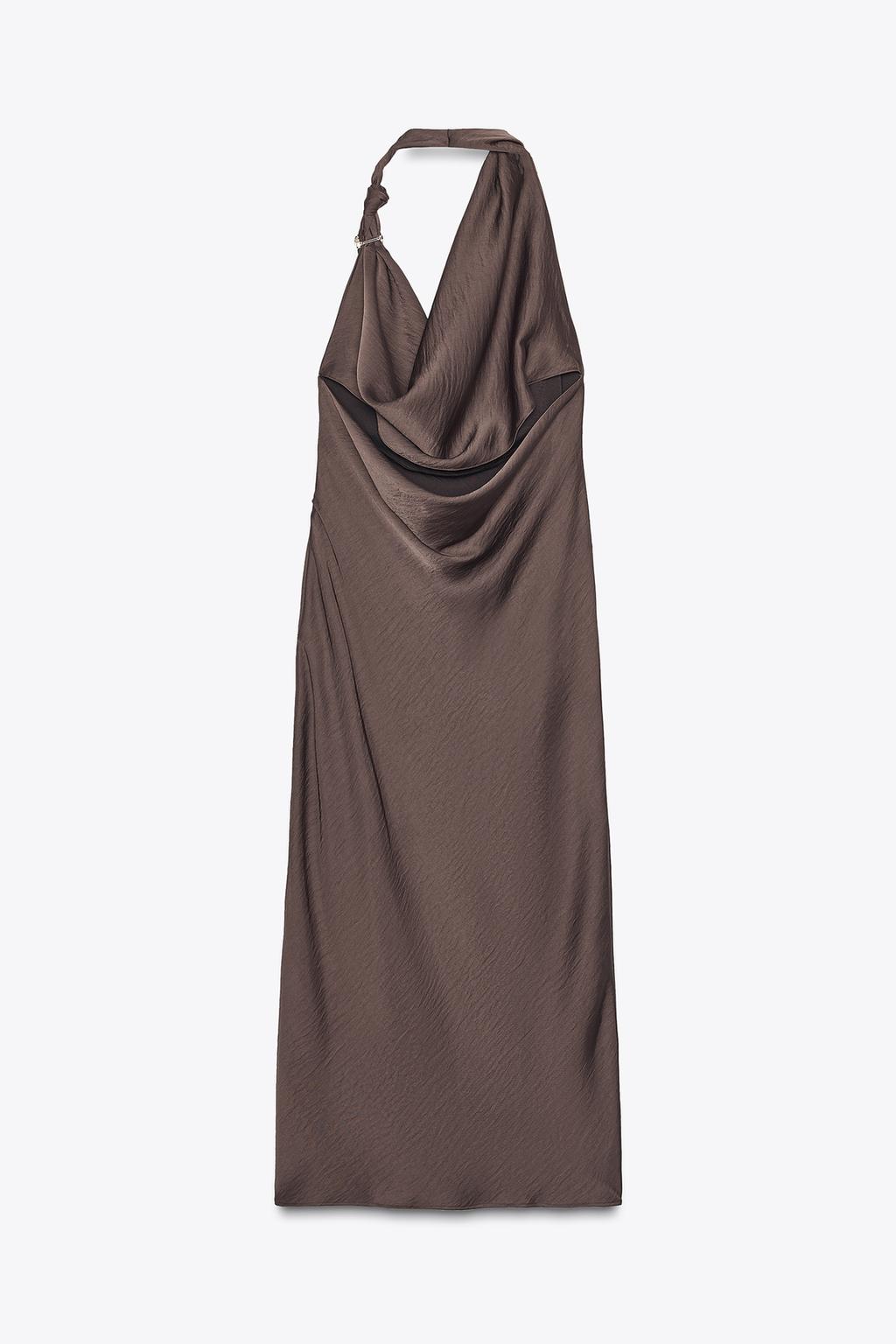 Tara Satin Midi Dress