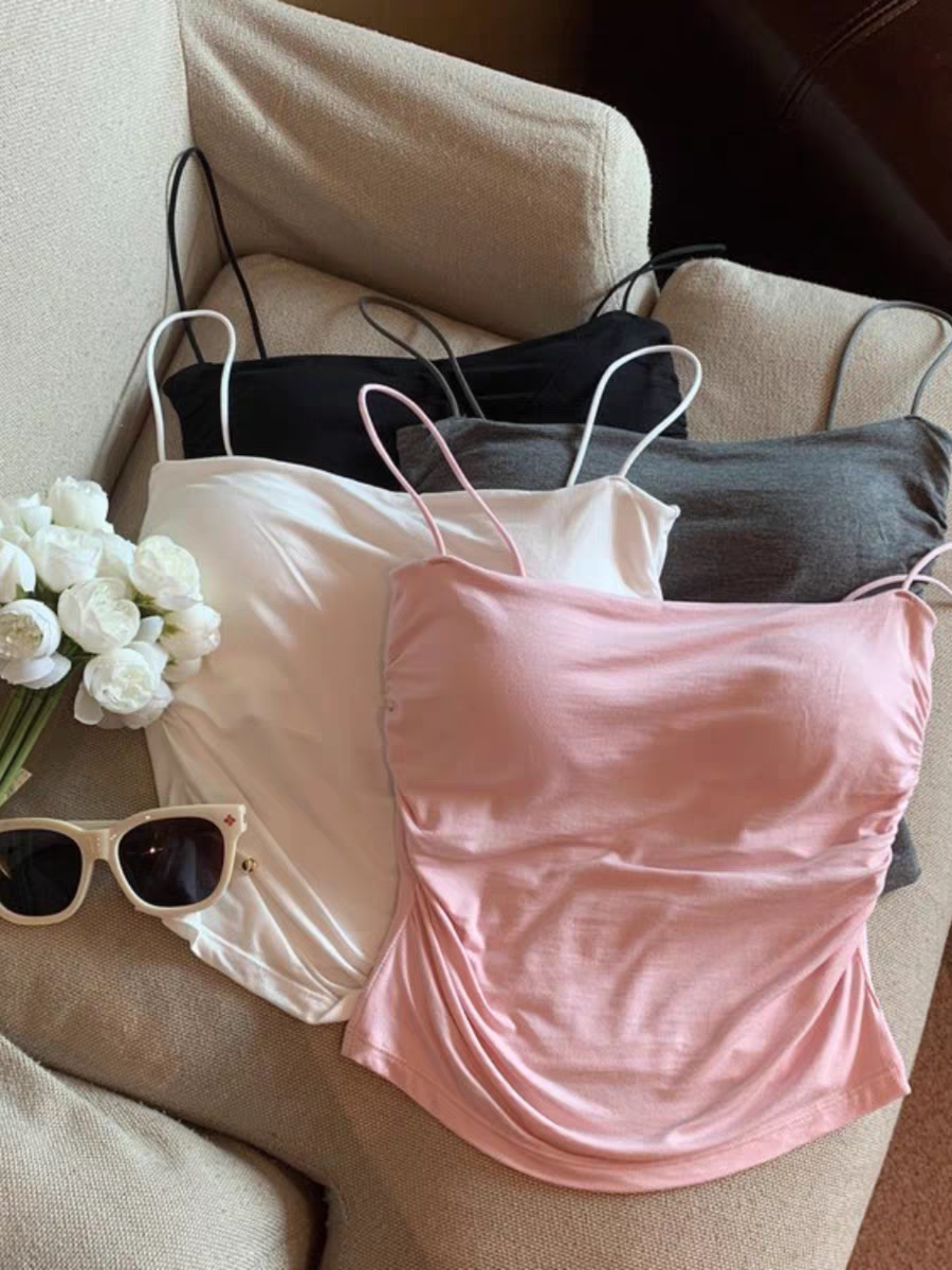 Taylor Summer Pleated Padded Top