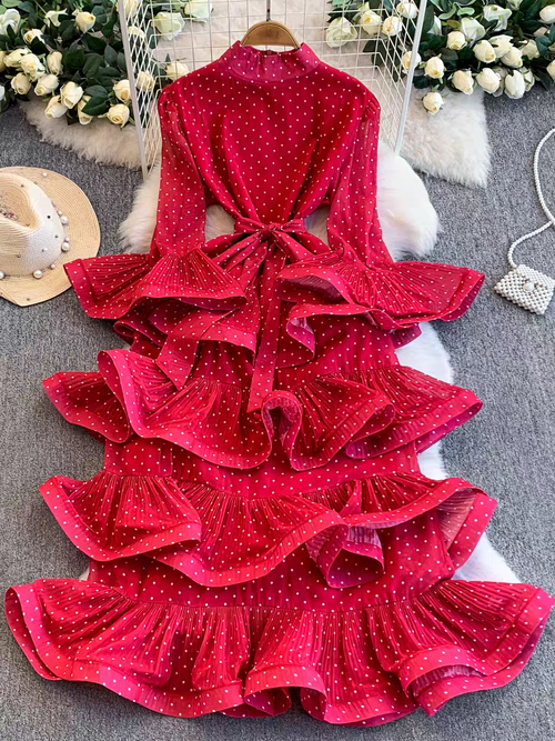 Bianca Luxury Ruffle Dress