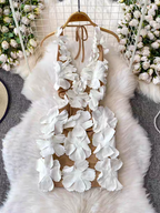 Amanda Summer Halter Vacation Dress