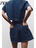 Sandra Summer Denim Two Piece Set