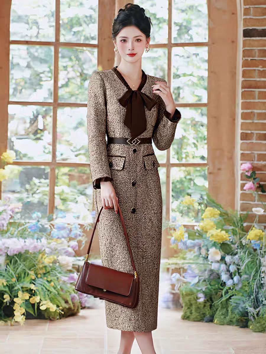 Natalie Winter Dress With Belt