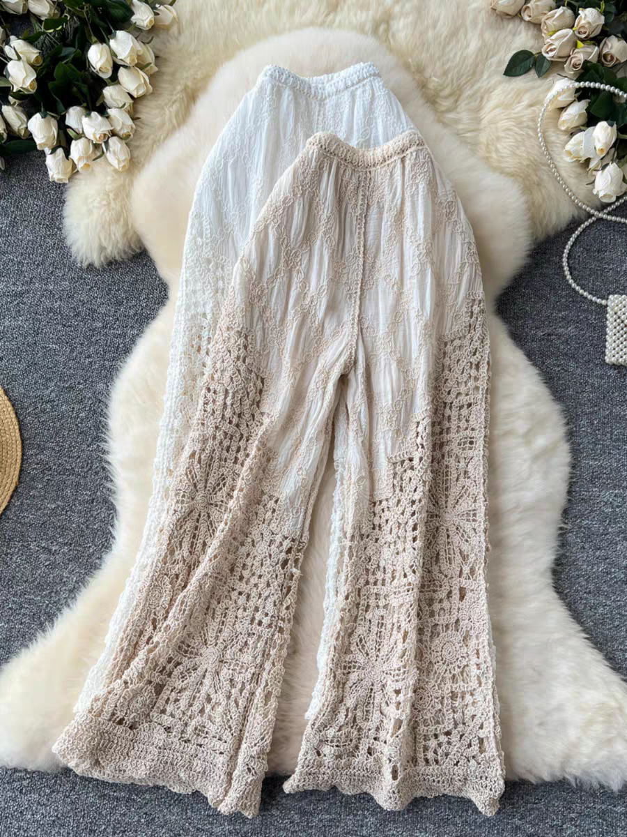 Michelle Embroidery Knit Trouser - 24th Spoke