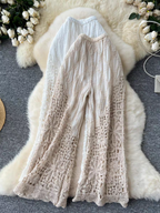 Michelle Embroidery Knit Trouser - 24th Spoke