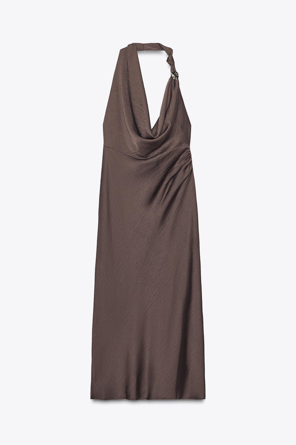 Tara Satin Midi Dress