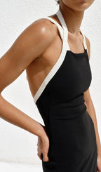 Khushi Kapoor Long Halter Neck Dress