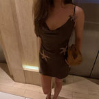 Julia Summer Satin Embroidery Dress