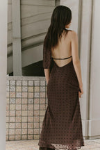 Michelle Summer Polka Long Dress