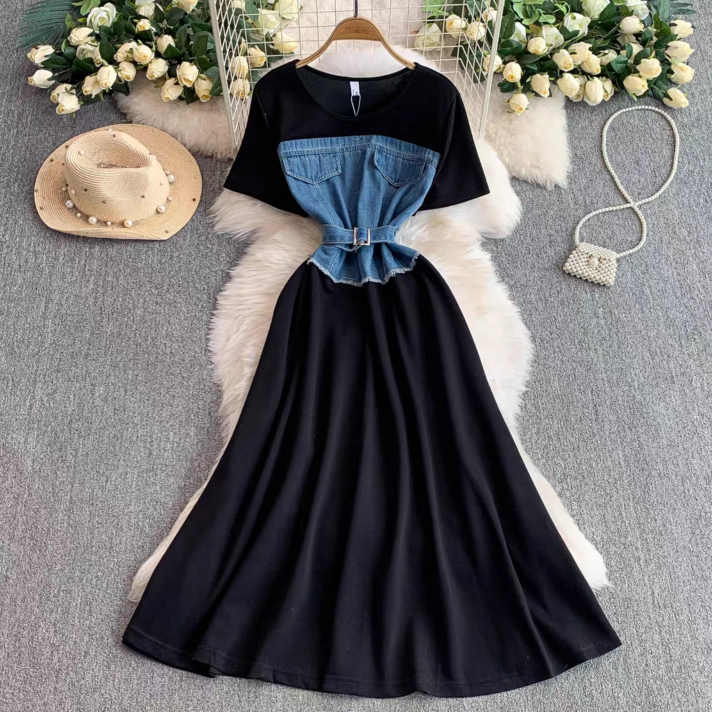 Diana Summer Denim Long Dress