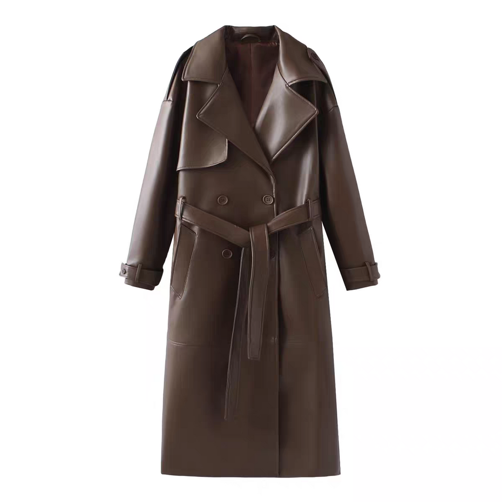 Michelle Winter Leather Coat
