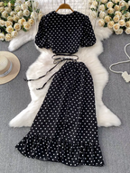 Georgine Summer Polka Dot Dress - 24th Spoke