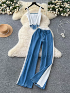 Jessica Summer Denim Two Piece Set - 24th Spoke