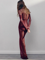 Catherine Summer Mesh Milk Silk Dress