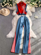 Milena Summer Two Piece Denim Set