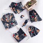 7 Piece Silk Night Suit