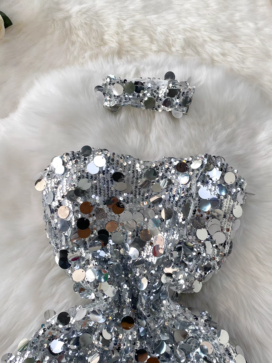 Jessica Summer Sequins Party Wear Dress