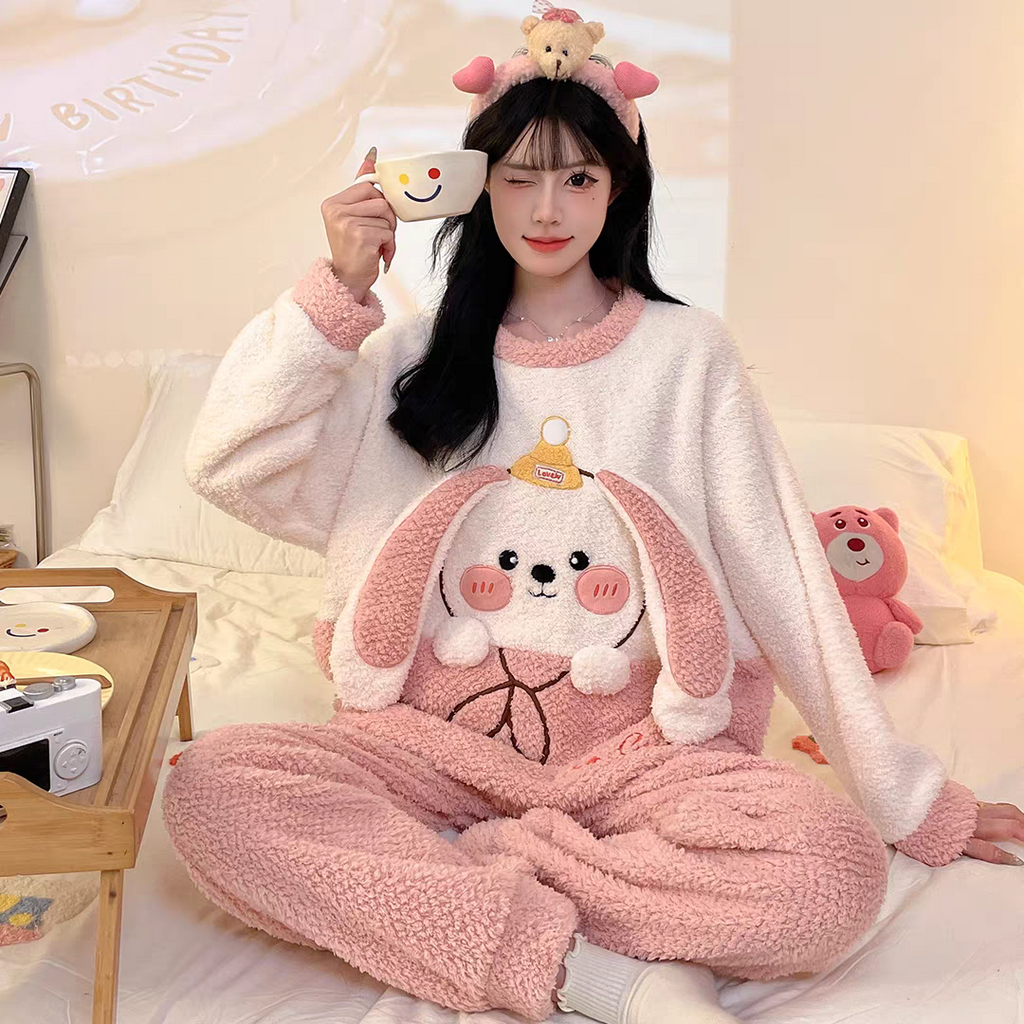 Amanda Winter Fleece Pajamas Set