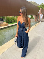 Eva Summer Denim Jumpsuit
