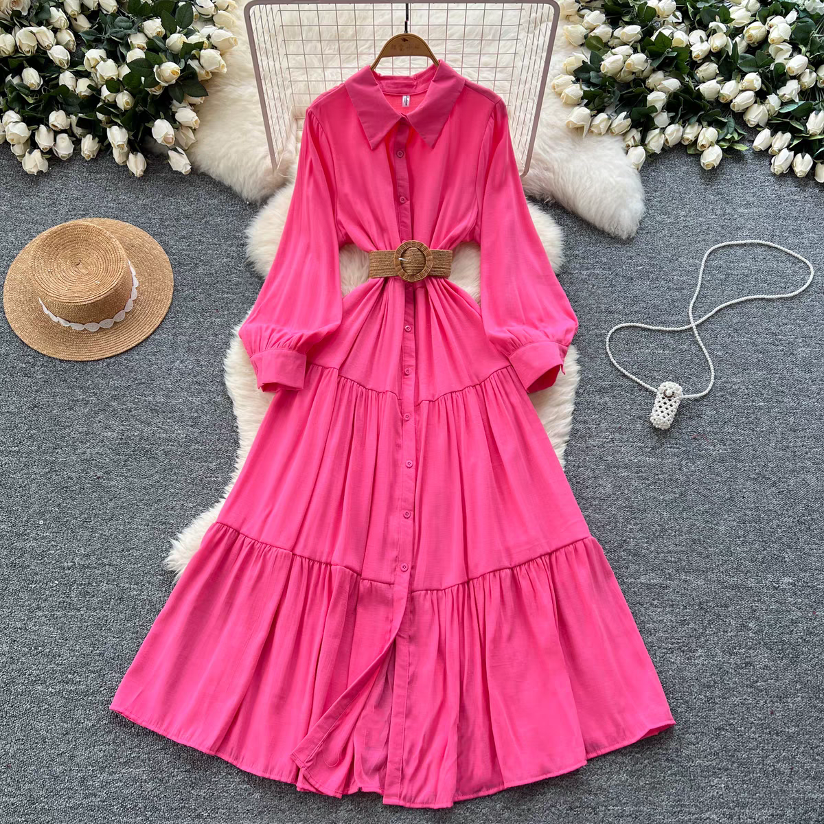 Sophia Summer Retro Long Dress