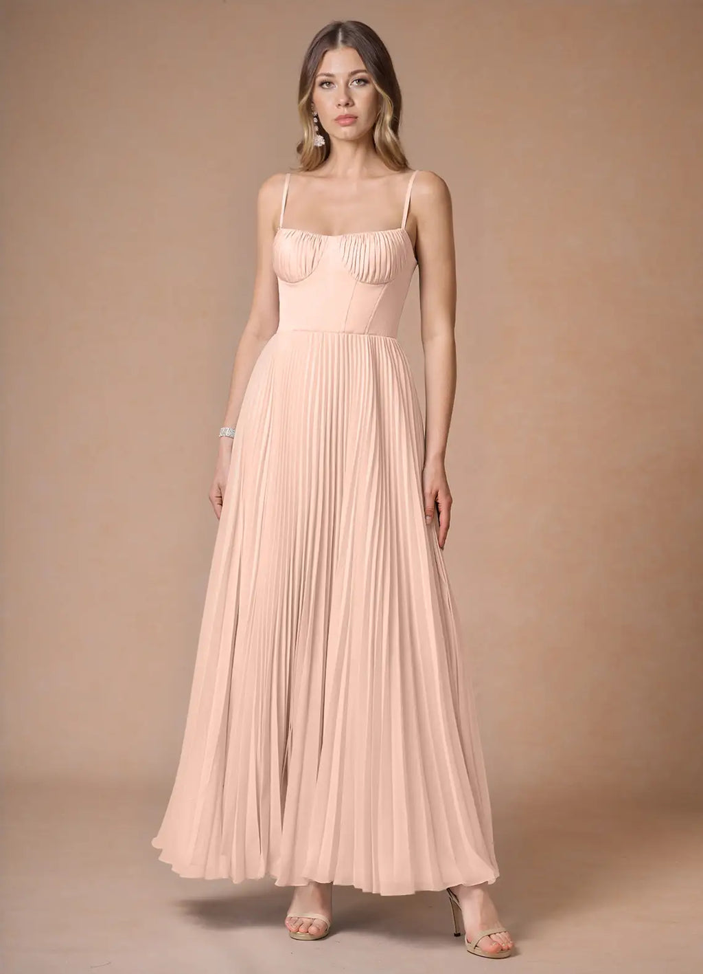 Sweetheart Neck Flowy Slip Maxi Dress