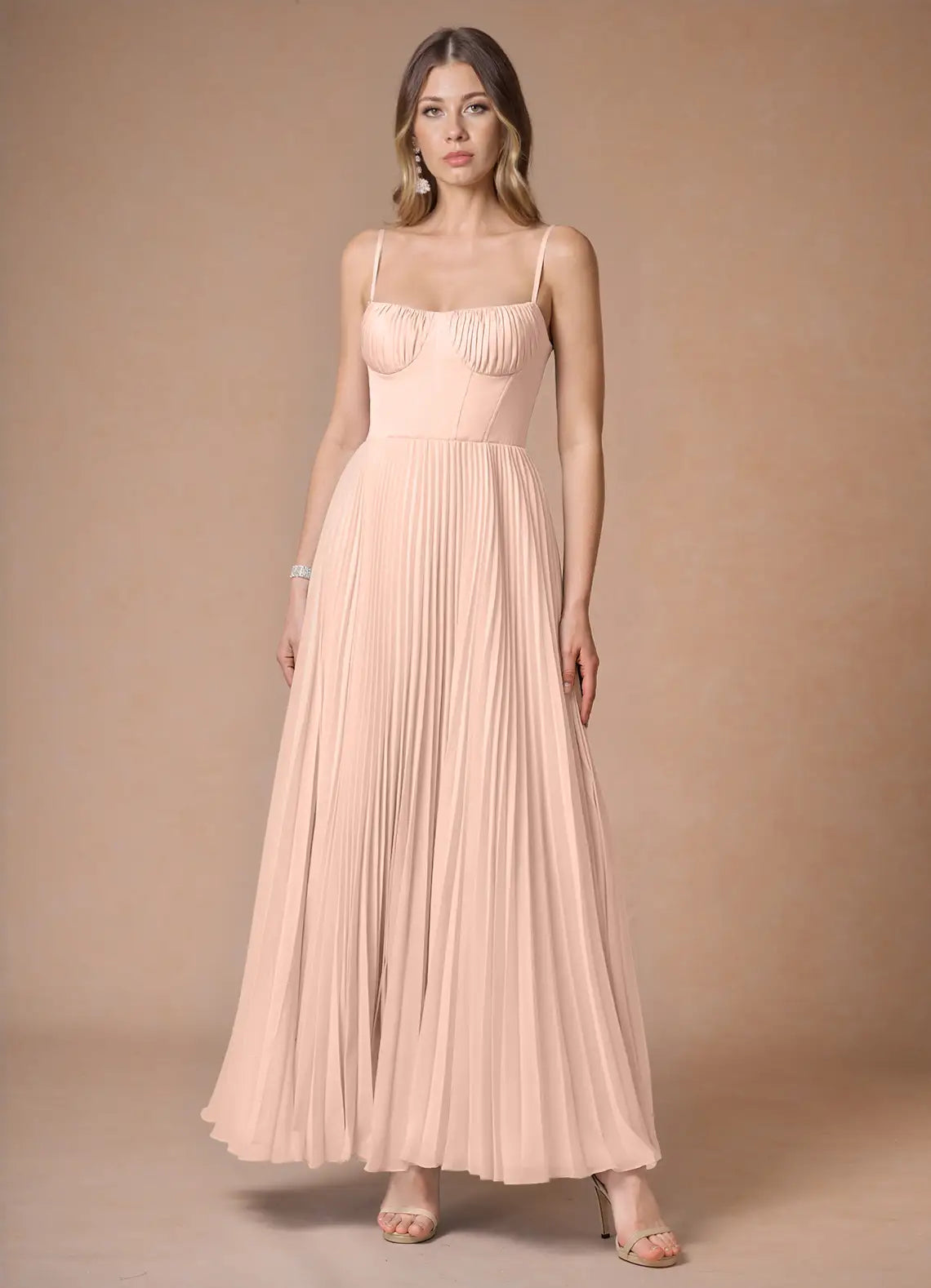 Sweetheart Neck Flowy Slip Maxi Dress