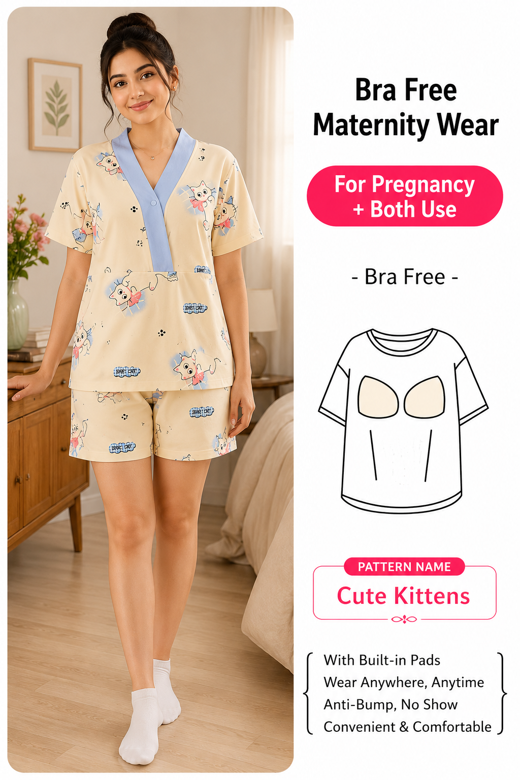 Helena Summer Cotton Pajamas Set