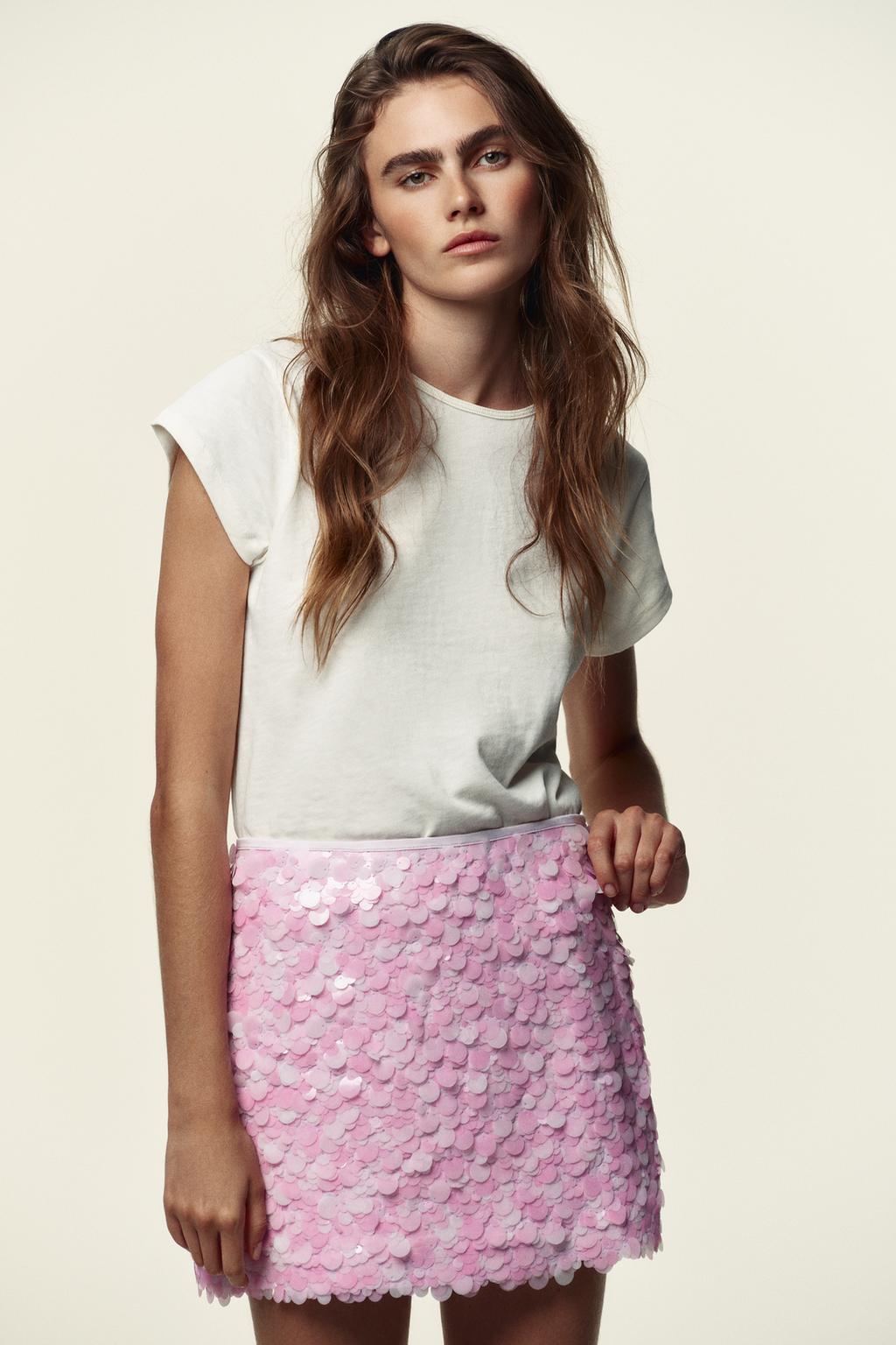 Zara Viral Coin Sequins Skirt
