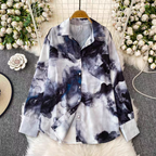Ashley Summer Printed Tie Dye High Quality Shirt