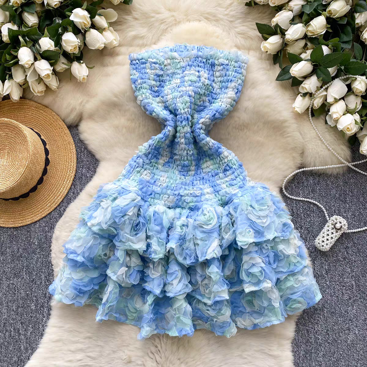 Kathryn Summer Luxury Tube Top Dress