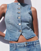 Amanda Summer Denim Coord Set