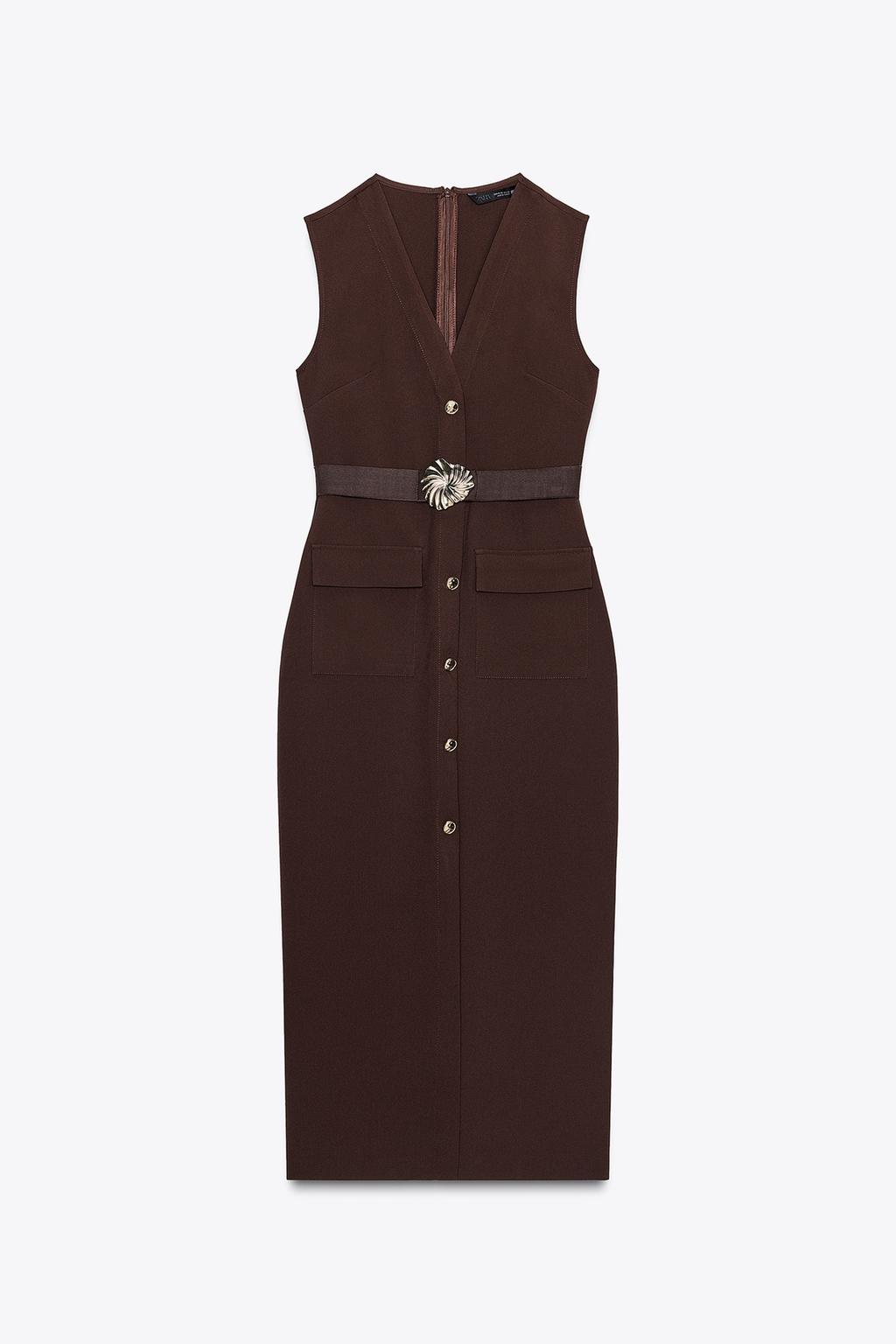 Christina Summer Midi Dress With Belt