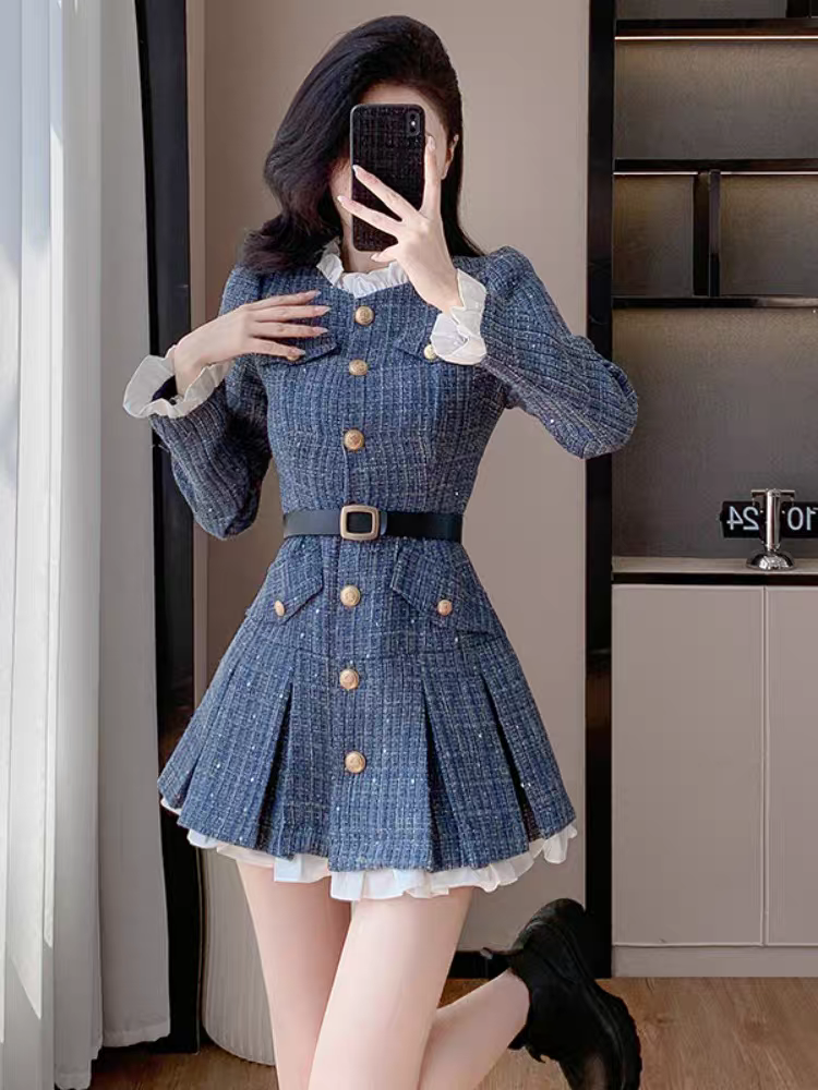 Milena Winter Tweed Dress