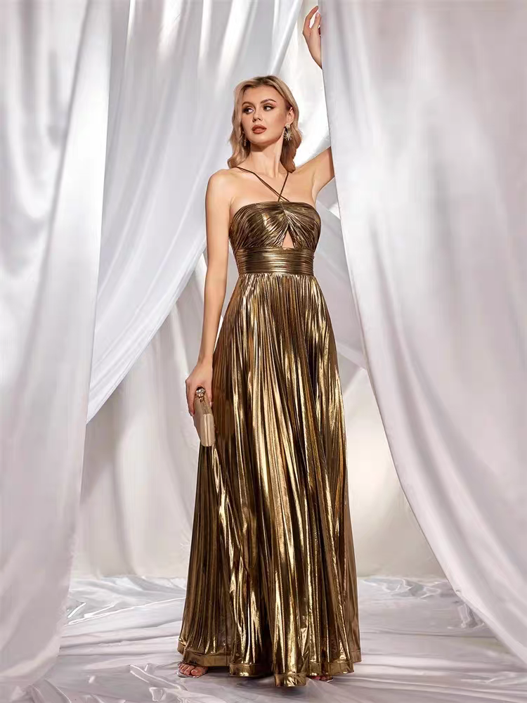 Brittany Party Metallic Dress