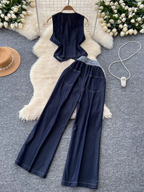 Olivia Summer Denim Airport Coord Set