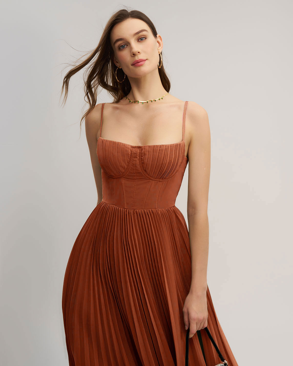 Sweetheart Neck Flowy Slip Maxi Dress