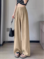 Kate Summer Linen Ice Silk Wide Leg Trousers