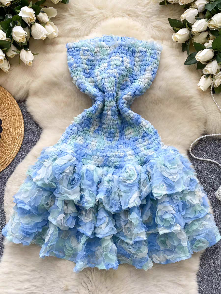Kathryn Summer Luxury Tube Top Dress - 24th Spoke