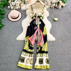 Jennifer Summer Printed Holiday Jumpsuit