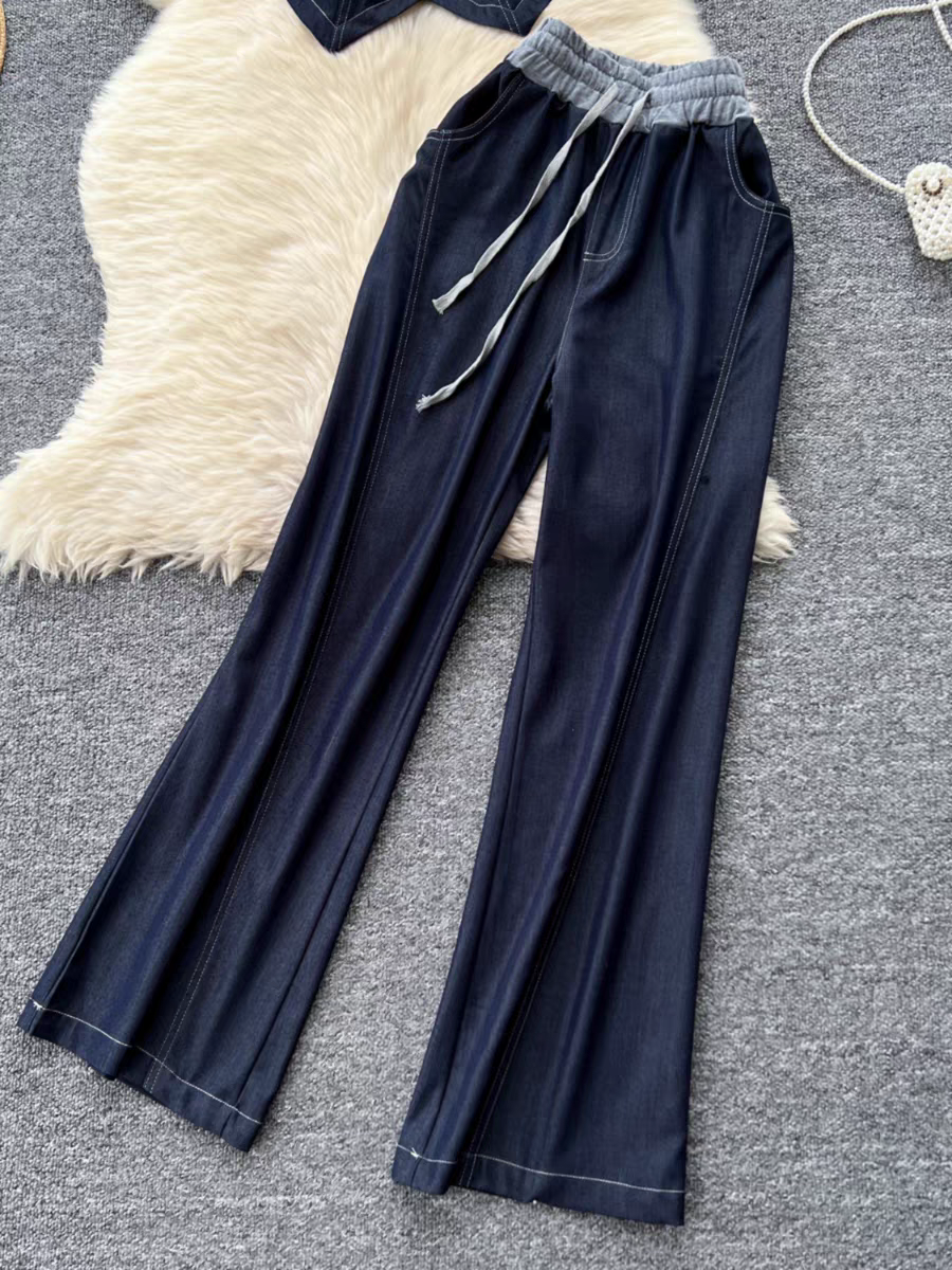 Olivia Summer Denim Airport Coord Set