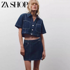 Sandra Summer Denim Two Piece Set