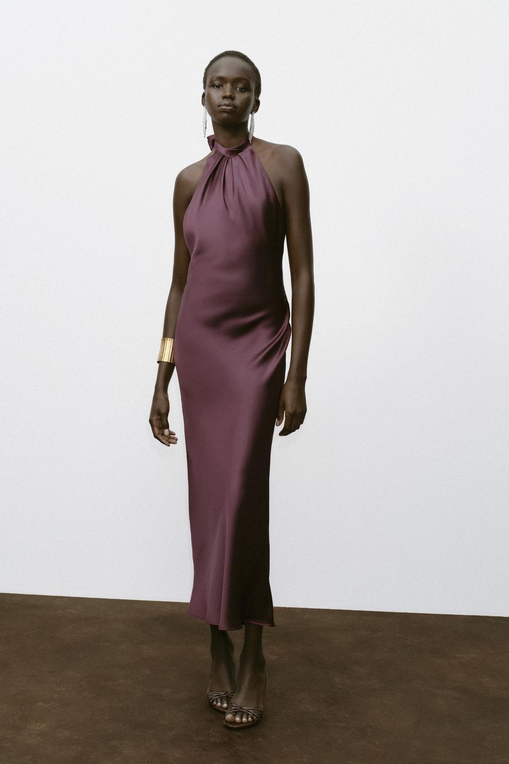 Scarlett Summer Satin Backless Dress