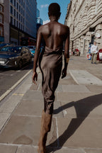 Tara Satin Midi Dress